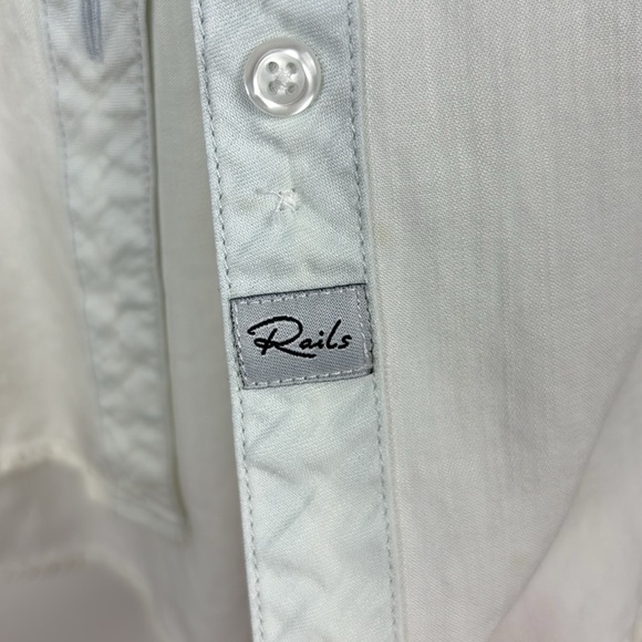 Rails Light Vintage Dip Dye Ombre Button-Up Shirt - XS - Picture 4 of 8